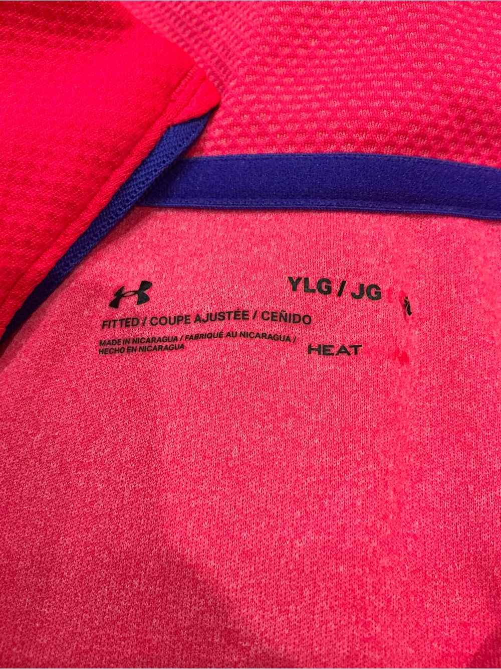 Under Armour Hot Pink Athletic Quarter-Zip Top - Picture 2 of 2